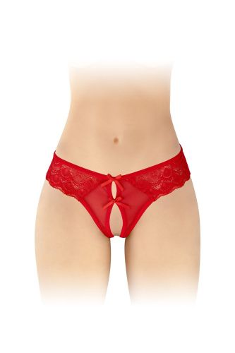 Трусики с открытым доступом Fashion Secret Alicia, One Size красные