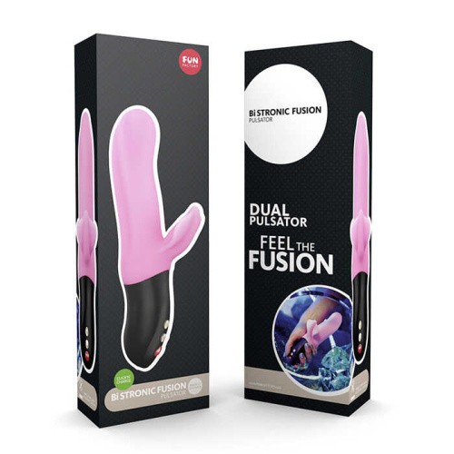 Fun Factory Bi Stronic Fusion - Мощный пульсатор с вибрацией для клитора и точки G, 21.5х3.8 см (розовый)