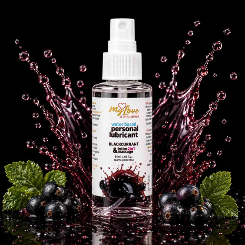 2в1 лубрикант та масажний гель - MyLove Aroma Series Intim&Massage Blackcurrant, 50 мл - купити в Україні | Секс шоп SEX-SHOP.ua