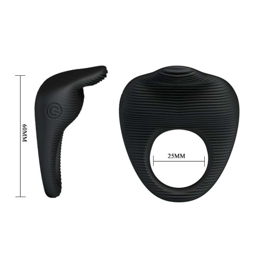 Pretty Love Thimble Vibrating Cock Ring - Ерекційне віброкільце, 6х2.5 см - купити в Києві, Україні