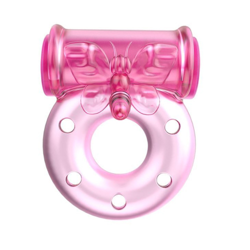 Baile Vibro Ring Pink - виброкольцо, 4.5х1.5 см (розовый)
