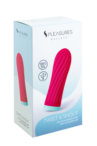 Мини вибратор S Pleasures Bullets Twist & Shout