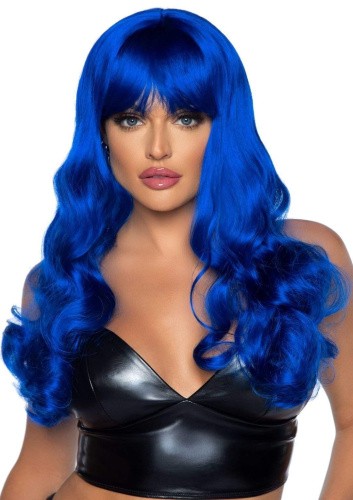 Leg Avenue-Misfit Long Wavy Wig Blue - Перука, яскраво-синій - купити в Києві, Україні