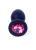 Анальная пробка с кристаллом Jewellery Silicone Black Plug S