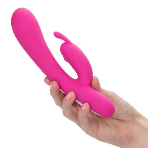California Exotic Novelties Embrace Massaging G-Rabbit - вибратор-кролик для точки G, 13х3.3 см (розовый)