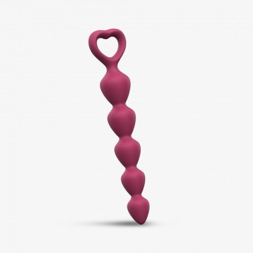 Анальний ланцюжок Love To Love Bing Bang M Plum Star, 14.4х2.8 см (бордовий) - купити в Києві, Україні
