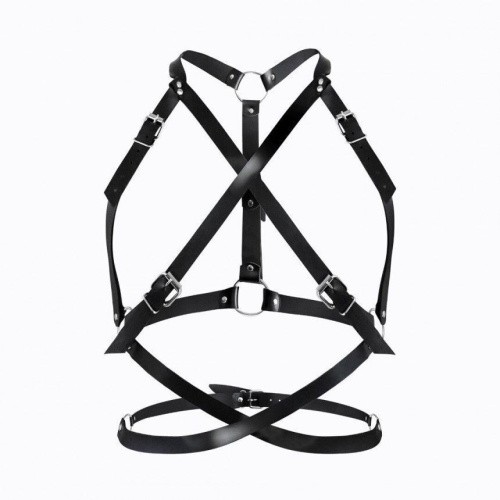 Art of Sex - Agnessa Leather harness - Портупея жіноча, XS-M (чорний) - купити в Києві, Україні
