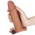 LoveToy - Pleasure X Tender Vibrating Penis Sleeve Brown Add 2 - Насадка на член, 16.5х4.3 см LoveToy - Pleasure X Tender Vibrating Penis Sleeve Brown Add 2 - Насадка на член, 16.5х4.3 см