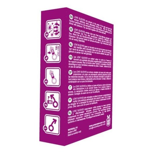 Love in the Pocket  Love Sleeve Vibrating - вибронасадка, 7х2 см (прозрачный)