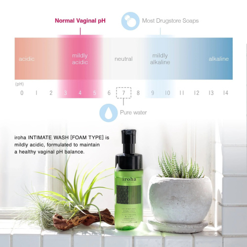 Пена для интимного ухода Iroha Intimate Wash Foam Type Damask Rose and Geranium, 150 мл