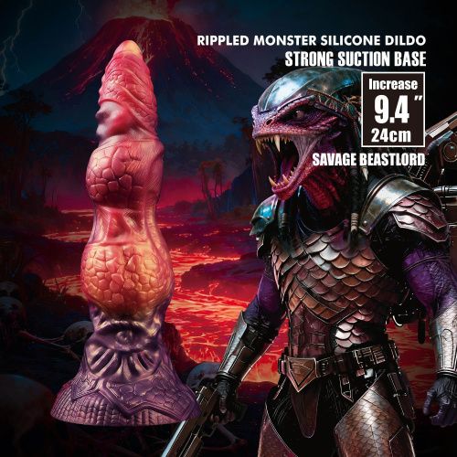 Фантазийный фаллоимитатор Power Monsters Savage Beastlord, 24 см
