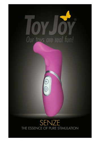 Стимулятор клитора Senze Vibrating Stimulator, 13х4 см (розовый)