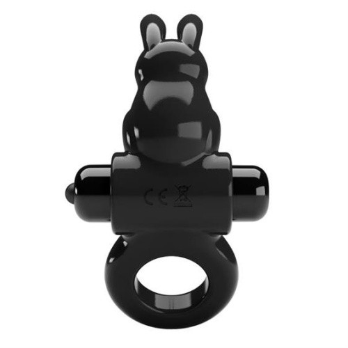 Pretty Love Exciting Vibrating Cock Ring - Ерекційне кільце з вібрацією, 2,4 см (чорний) - купити в Києві, Україні