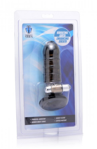 Vibrating Girth Enhancing Sheath - удлиняющая насадка с вибрацией, 15х3,1 см