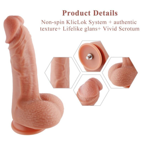 Ультрареалістичний фалоімітатор для секс-машин Hismith 8.3″ 2-layers Silicone Flesh Dildo - купити в Україні | Секс шоп SEX-SHOP.ua