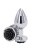 Ns Novelties - Rose Buttplug M - Анальная пробка, 7,5х3,5 см, (серебристая с черным) Ns Novelties - Rose Buttplug M - Анальная пробка, 7,5х3,5 см, (серебристая с черным)