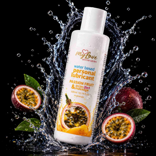 2в1 лубрикант и массажный гель - MyLove Aroma Series Intim&Massage Passion Fruit, 300 мл