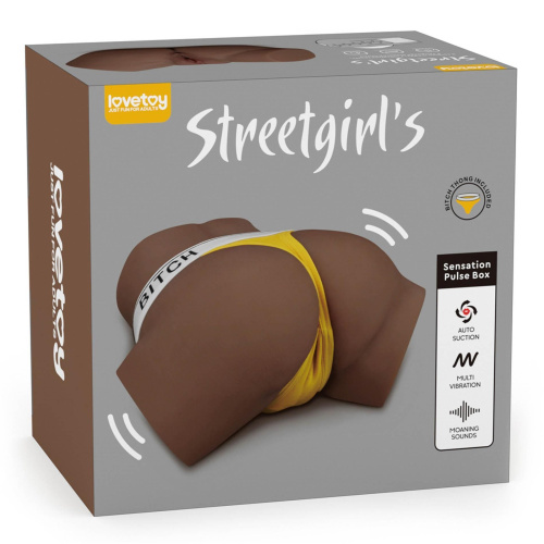 Мастурбатор с вибрацией, всасыванием и звуками LoveToy Streetgirl's 12 Sensation Pulse