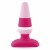 FeelzToys - Plugz Butt Plug Colors Nr. 2 - Анальная пробка, 7х3.2 см (розовый)