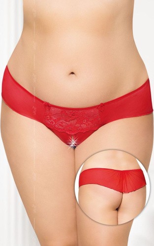 SoftLine - G-string 2433 - Сексуальные женские стринги, XХXL (красный)