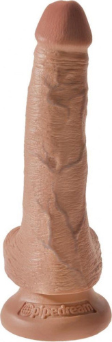 Pipedream King Cock 6" Cock with Balls - Фаллоимитатор, 17.8х3.8 см (светло-коричневый)