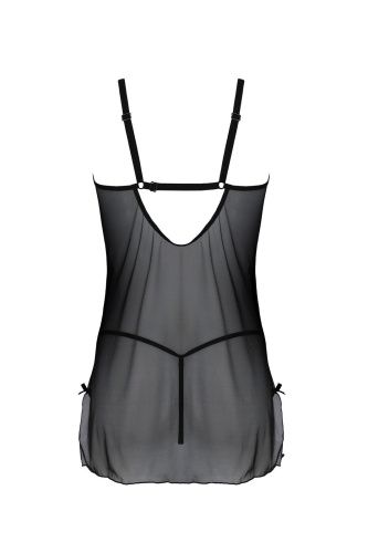 Пеньюар Passion DROSERA CHEMISE black, XXL/XXXL