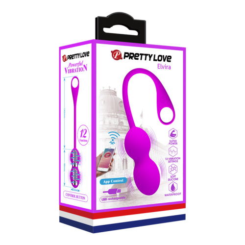 Pretty Love Elvira Phone Control Vibro Balls вагінальні віброкульки з керуванням зі смартфона, 14.5х3.2 см - купити в Києві, Україні