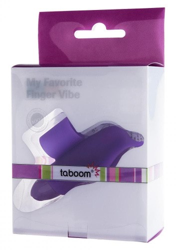 Taboom My Favorite Fingervibe - Вибратор насадка на палец, 9.5х3 см (пурпурный)