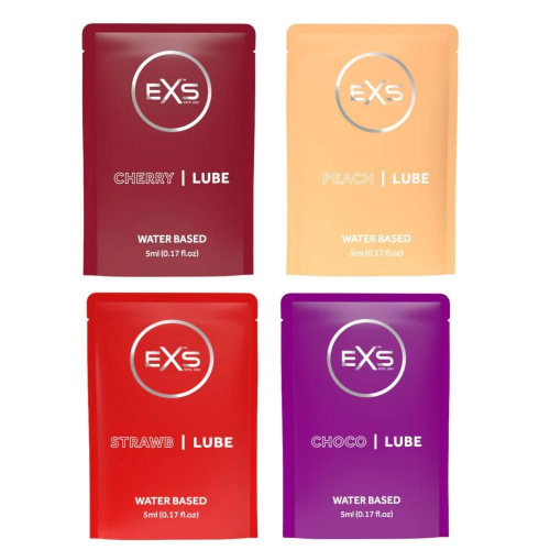 Набір ароматизованих лубрикантів EXS Flavoured Lube, 5 млх100 шт. - купити в Україні | Секс шоп SEX-SHOP.ua