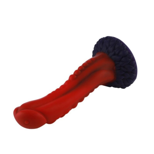 Фалоімітатор для секс-машин Hismith 8.35″ Curved Silicone Dildo Red Monster Series, система KlicLok - купити в Україні | Секс шоп SEX-SHOP.ua