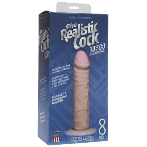 Фаллоимитатор UltraSkyn Realistic Cock 8", 20,3х4,6 см
