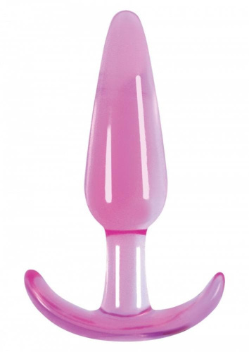 Ns Novelties Jelly Rancher T-Plug Smooth - Анальный стимулятор, 8х3 см (розовый)