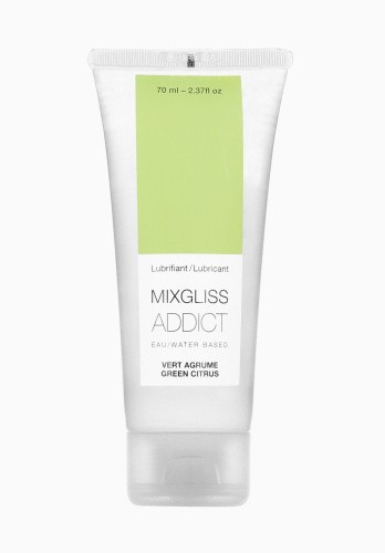 MixGliss Addict Green Citrus - Лубрикант на водной основе, 70 мл.