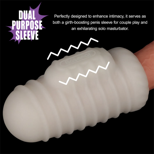 Мастурбатор LoveToy Knights Ring Vibrating Dual Purpose Sleeve-Wavy