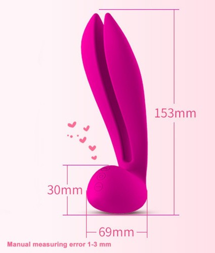 Leten Multi Rabbit - уникальный вибромассажер-кролик, 15.3х6.9 см (фиолетовый)