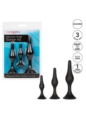 California Exotic Novelties Silicone Anal Starter Kit - Набор анальных пробок