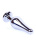 Boss Jewellery Silver Butt Plug Black - Анальна пробка з кристалом, 9,3х3 см (чорний) - купити в Києві, Україні