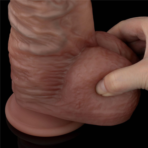 Большой реалистичный фаллоимитатор LoveToy Dual-Layered Silicone Cock XXL, 27 см