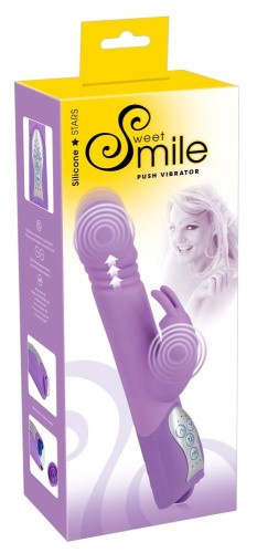 Orion - Sweet Smile Push Vibrator - Hi-tech вибратор, 25 см
