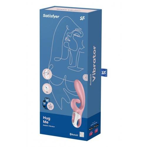 Satisfyer Hug Me - Нежный вибратор-кролик, 21 см (розовый)
