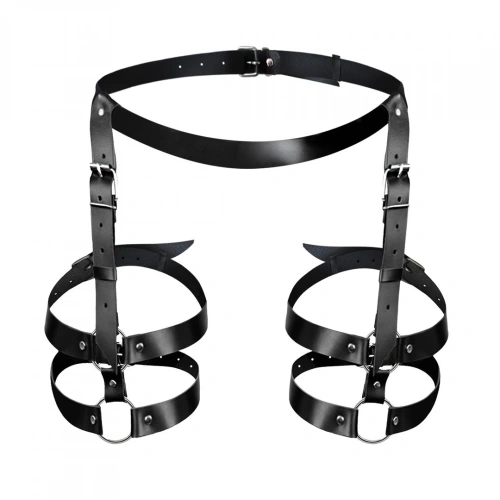 Art of Sex Melani garters - Кожаные женские гартеры, L-2XL