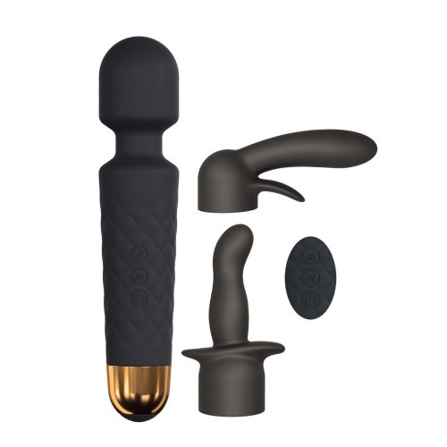 Dorcel Kit Wanderful - Міні-вібромасажер з насадками (анальна та вагінальна), 20х4 см - купити в Києві, Україні