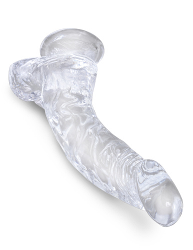 Pipedream King Cock 7.5 In Cock w Balls - Реалистичный фалоимитатор на присоске, 17.1х3.8 см, (прозрачный)
