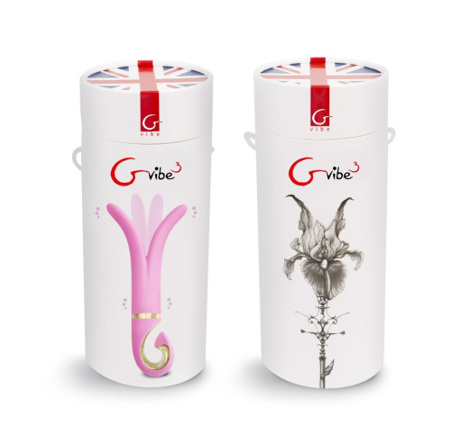 Gvibe 3 - анатомический вибромассажер, 17х3.5 см (розовый)