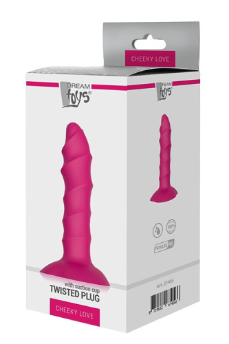 Dream Toys Cheeky Love Twisted Plug - Анальная пробка, 17 см (розовый)