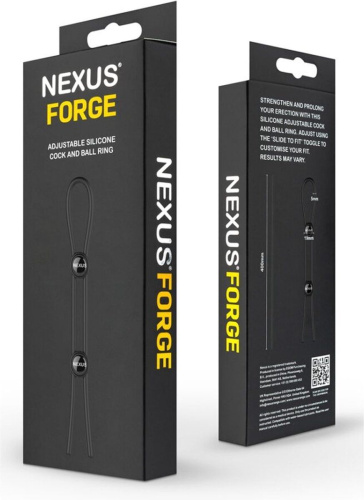 Nexus Nexus Forge Double - Ерекційне кільце, 40 см (чорний) - купити в Києві, Україні