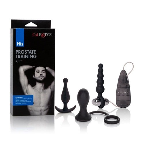CalExotics His Prostate Training Kit - Набор анальных стимуляторов, 3 шт (чёрный)