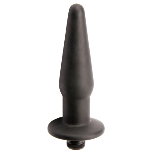 Anal Plug Silicone Black Small - Анальна вібропробка, 12,7 см (чорний) - купити в Києві, Україні