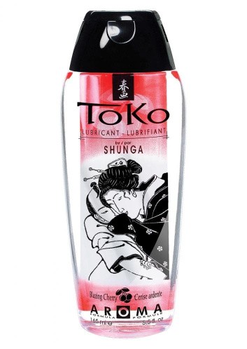 Shunga Toko Aroma Lubricant Cherry - оральный лубрикант со вкусом вишни, 165 мл