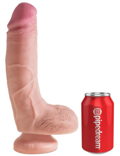 Фаллоимитатор King Cock Plus 8" Dual Density, 18х5 см